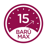 Max. tlak 15 bar