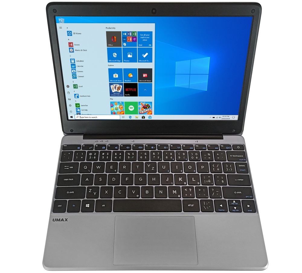 Moderní zařízení s Windows 10 a velkou klávesnicí