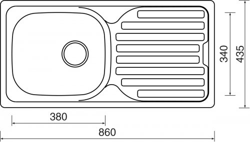 Sinks CLASSIC 860 V 0,6mm (CLASSIC860V_02.jpg)
