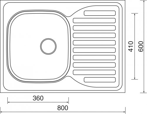 Sinks CLP-D 800 M 0,5mm (CLPD800M_02.jpg)