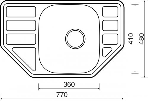 Sinks CORNO 770 V 0,6mm (CORNO770V_02.jpg)