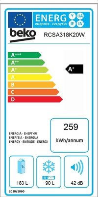 Beko RCSA 318 K20W (energeticky.jpg)