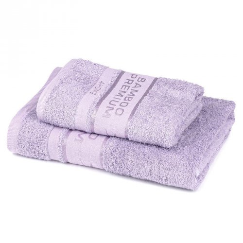 Sada Bamboo Premium osuška a ručník fialová (Bamboofialova2.jpg)