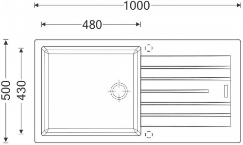 Sinks PERFECTO 1000 Metalblack (Sinks_PERFECTO_1000_Metalblack_2.jpeg)