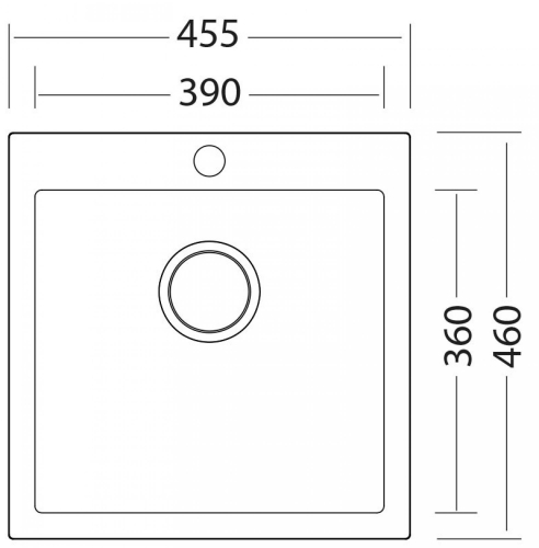 Sinks VIVA 455 Titanium (VIVA455_Granblack_2.jpeg)