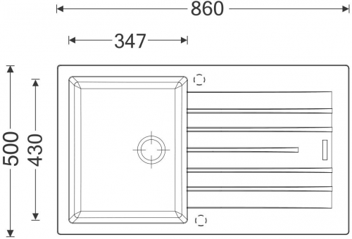 Sinks PERFECTO 860 Milk (sinks-perfecto-860-milk-2.jpeg)