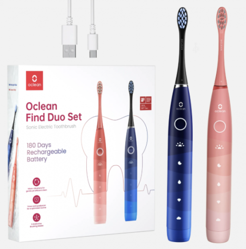 Oclean Find Duo Red & Blue (Oclean.png)